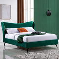 Bedframe met hoofdbord met stoffen bekleding, kleur grijs
