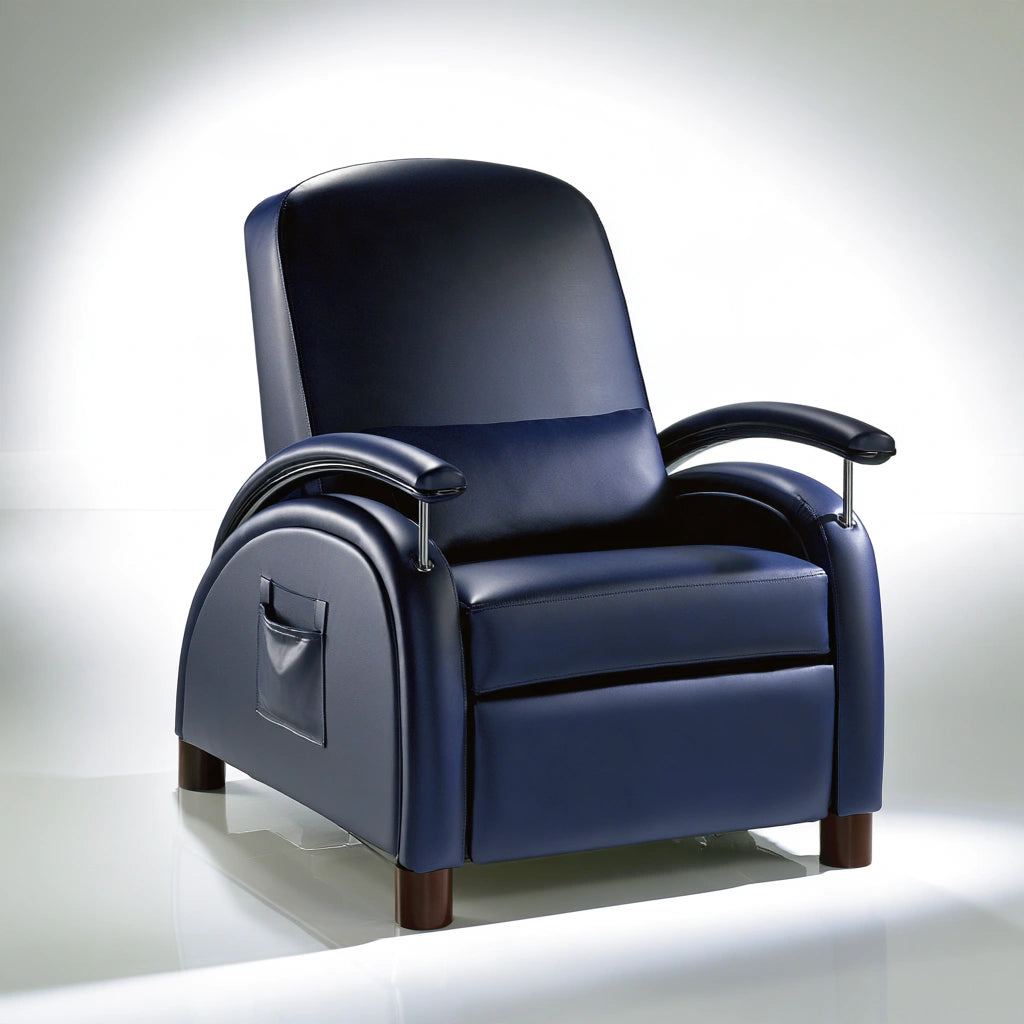 Slaapbank met stoffen bekleding, kleur grijs