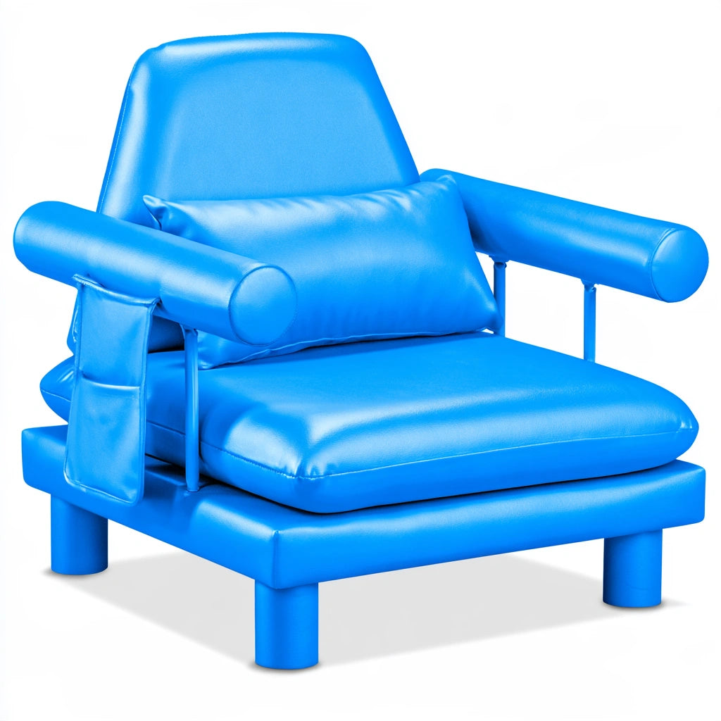 Slaapbank met stoffen bekleding, kleur grijs